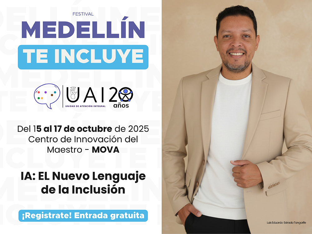 La I.E. Rodrigo Correa Palacio promueve la inclusión con inteligencia artificial en el Festival -Medellín te Incluye 2025-